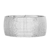 Silver 30Mm Diamond Cut Cubetto Bracelet